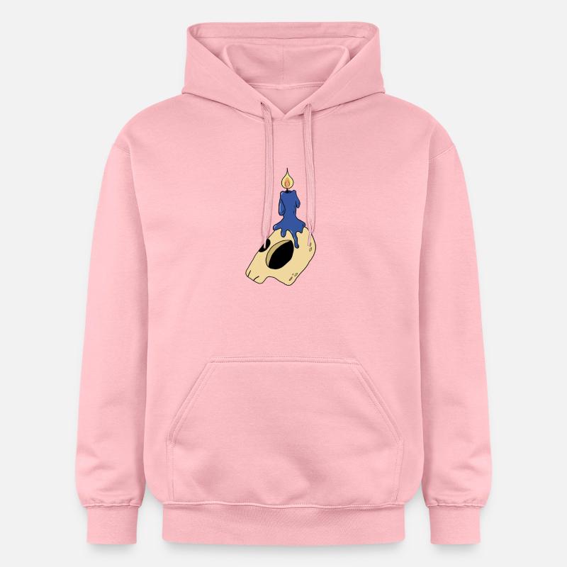 cadeau bougie bougie crâne crâne - Sweat à capuche Softstyle® Gildan Unisexe - rose clair