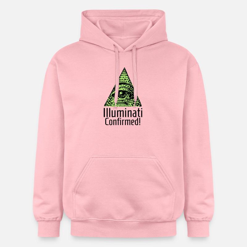 Illuminati cadeau amusant confirmé - Sweat à capuche Softstyle® Gildan Unisexe - rose clair