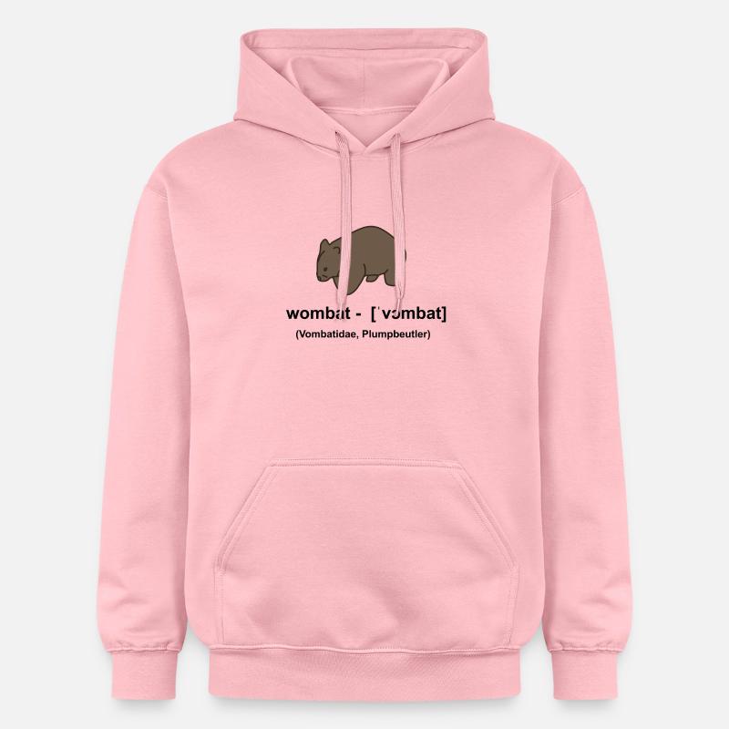 Wombat - Définition - Wombit, Vombatidae - Sweat à capuche Softstyle® Gildan Unisexe - rose clair