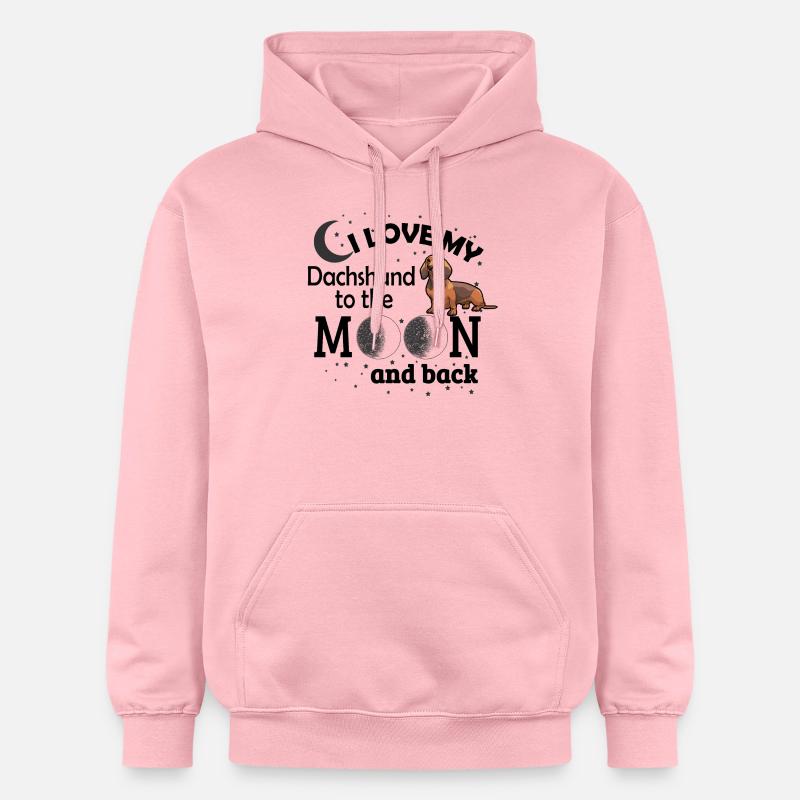 teckel - Sweat à capuche Softstyle® Gildan Unisexe - rose clair