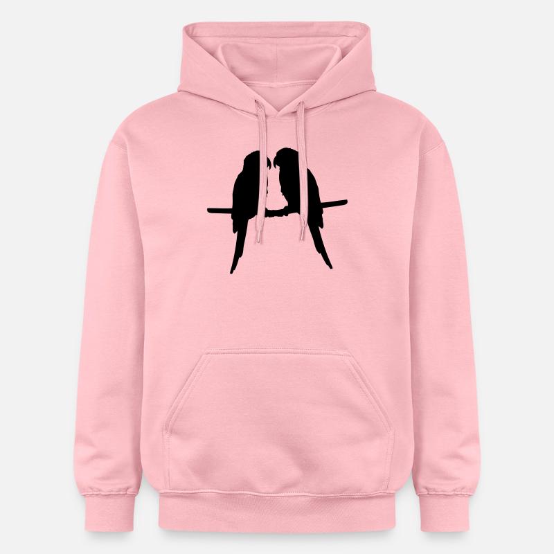Perroquets quelques oiseaux - Sweat à capuche Softstyle® Gildan Unisexe - rose clair