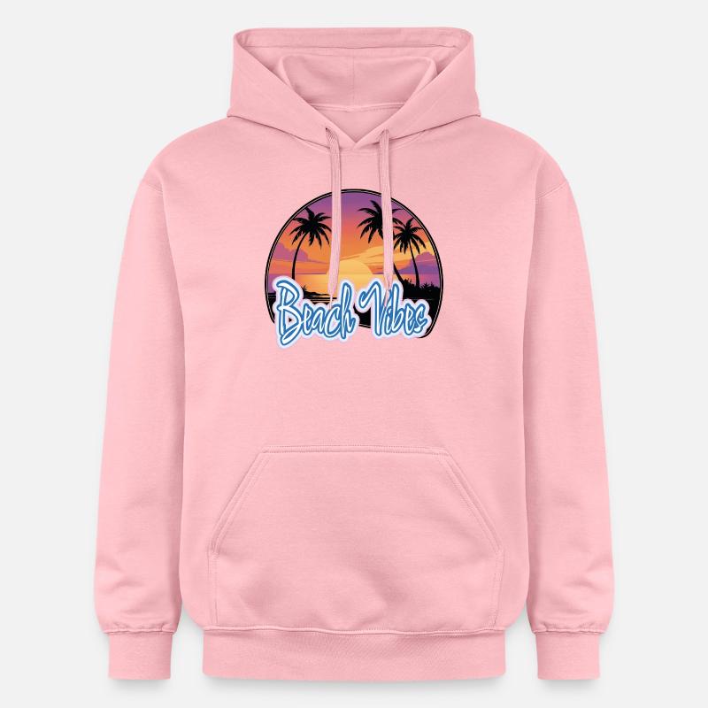 Coucher de soleil - Sweat à capuche Softstyle® Gildan Unisexe - rose clair