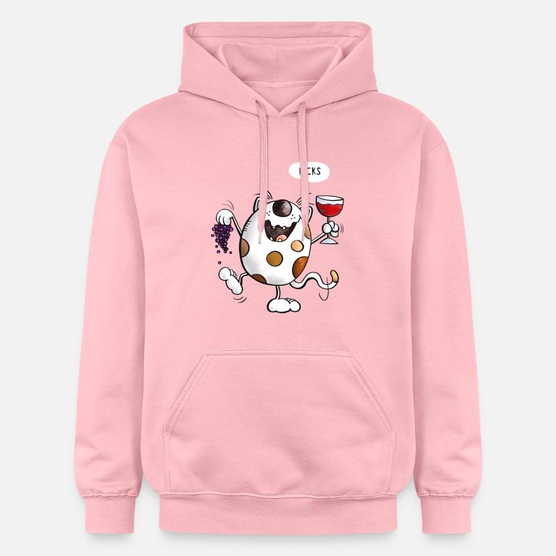 Mignon chat comique - Sweat à capuche Softstyle® Gildan Unisexe - rose clair
