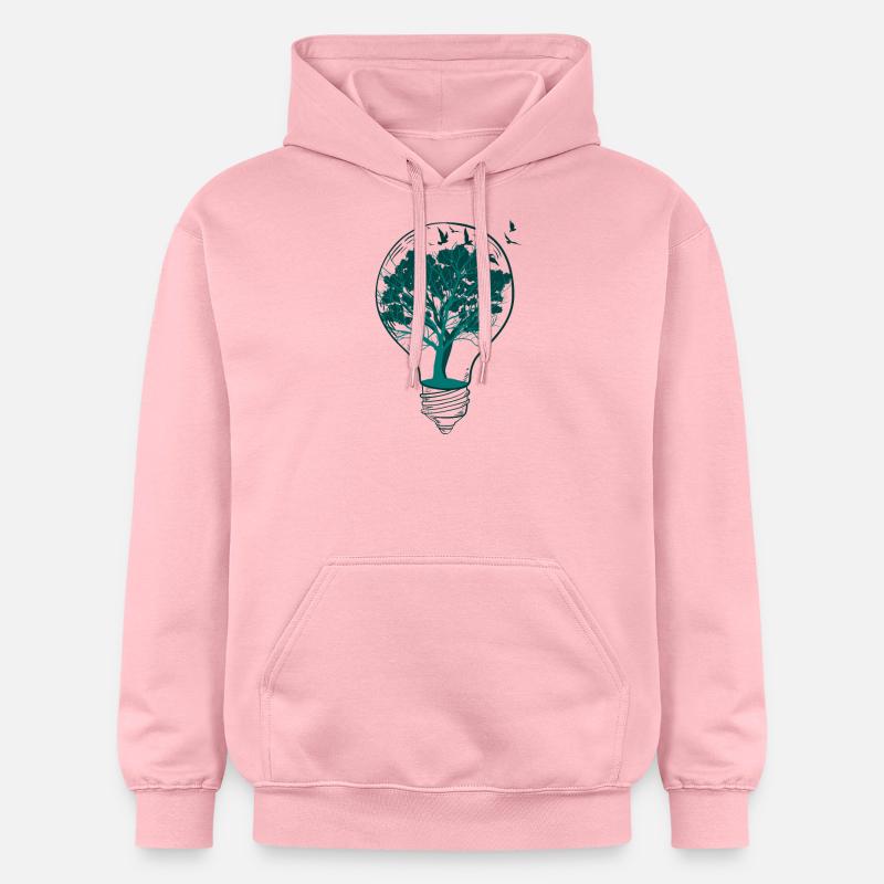 Arbre nature de l'ampoule - Sweat à capuche Softstyle® Gildan Unisexe - rose clair