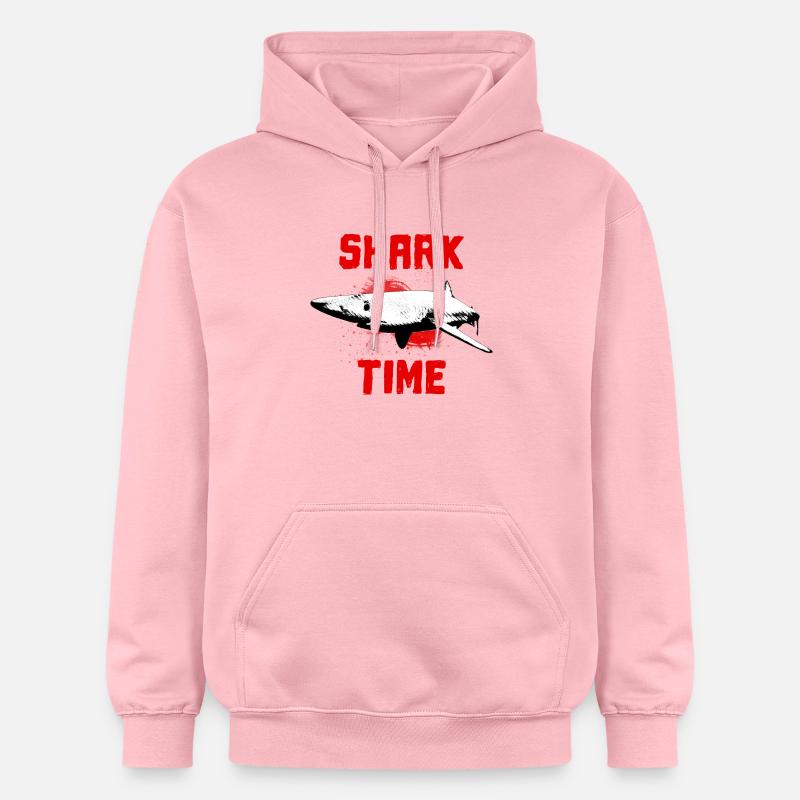 Grand océan de requin blanc - Sweat à capuche Softstyle® Gildan Unisexe - rose clair