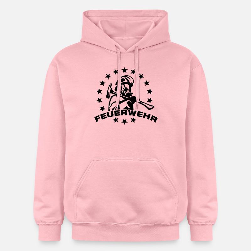 POMPIER - Sweat à capuche Softstyle® Gildan Unisexe - rose clair