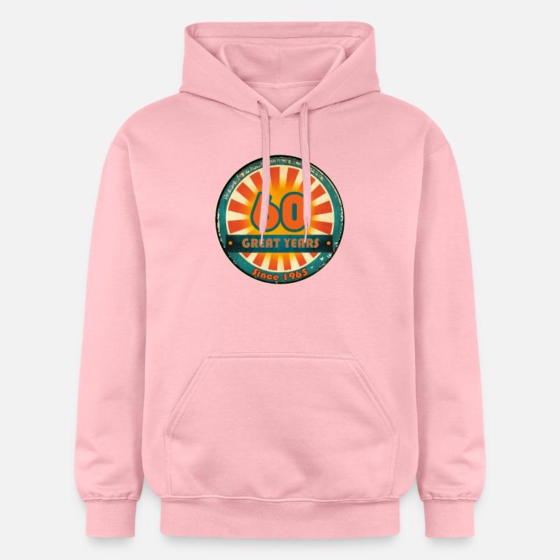 60e anniversaire 1965 - Sweat à capuche Softstyle® Gildan Unisexe - rose clair