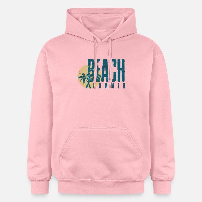 Tee-shirt d'été de plage - Sweat à capuche Softstyle® Gildan Unisexe - rose clair
