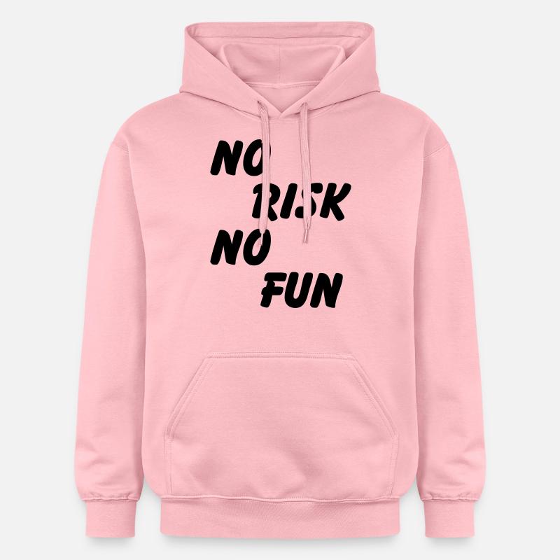 No risk, no fun - Sweat à capuche Softstyle® Gildan Unisexe - rose clair