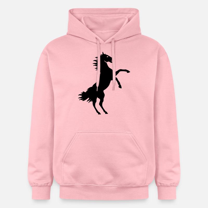 cheval - Sweat à capuche Softstyle® Gildan Unisexe - rose clair