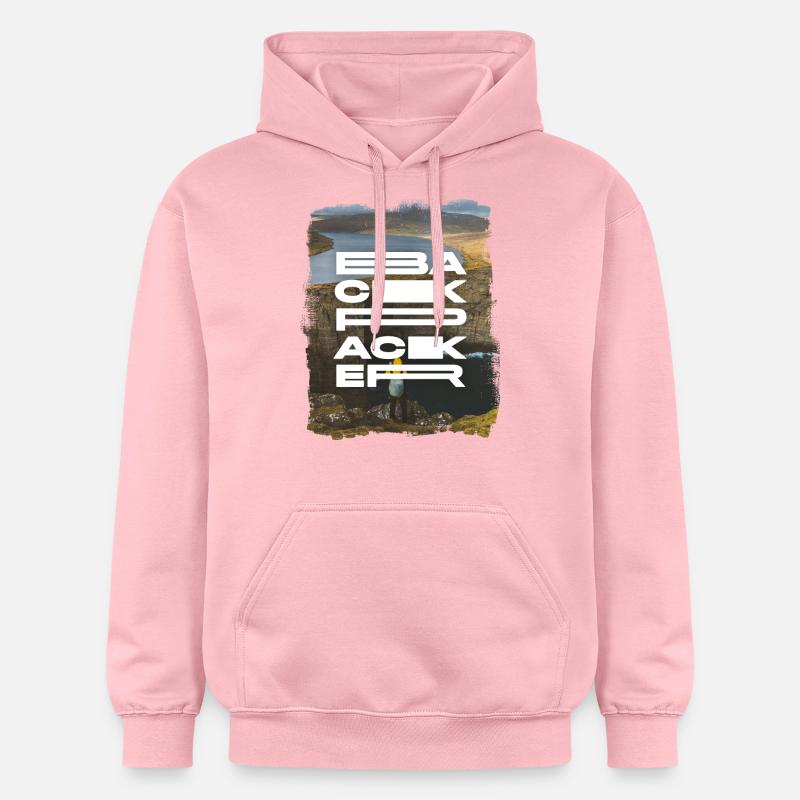 Backpacker - Sweat à capuche Softstyle® Gildan Unisexe - rose clair