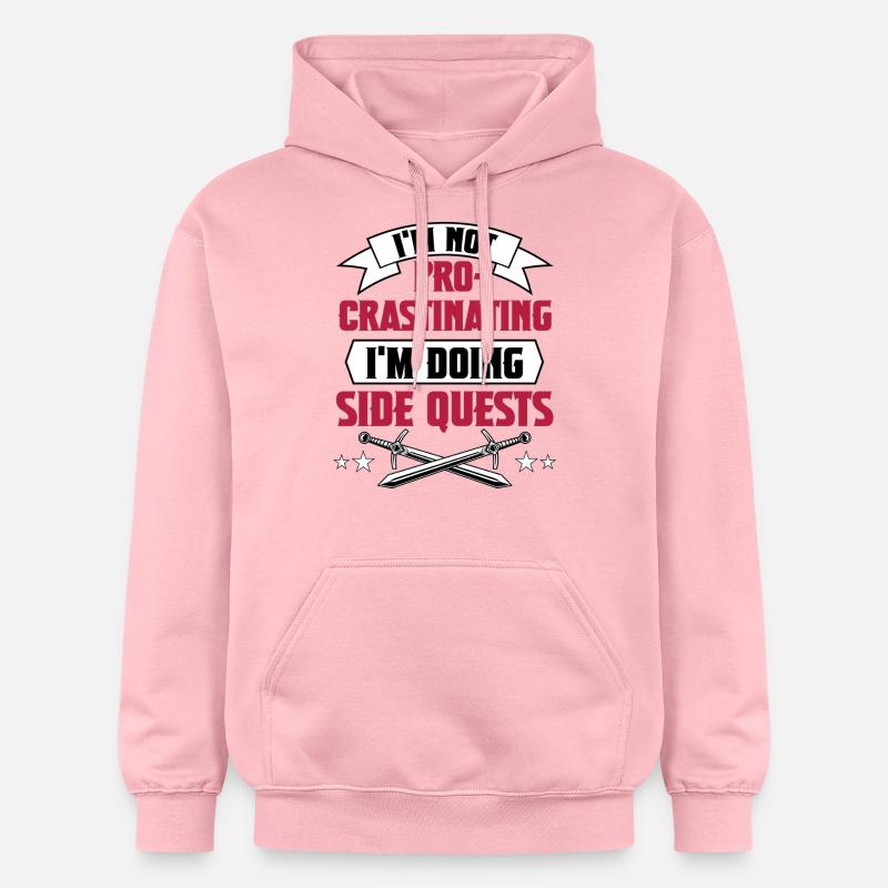 Procrastiner2 - Sweat à capuche Softstyle® Gildan Unisexe - rose clair