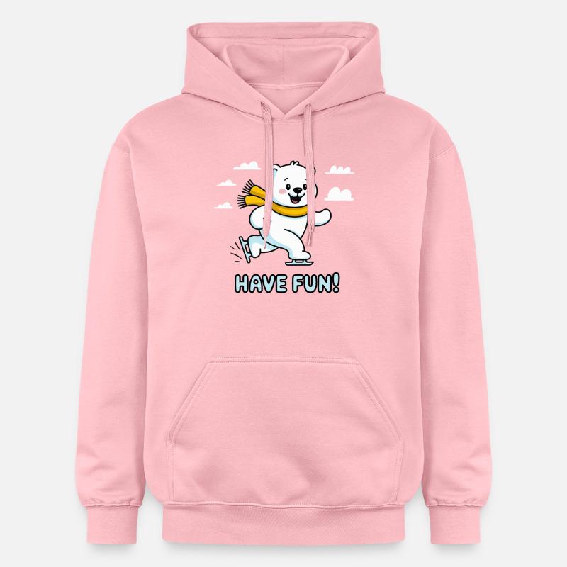 OURS, AMUSEZ-VOUS - Sweat à capuche Softstyle® Gildan Unisexe - rose clair