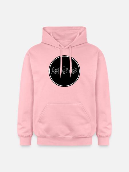 Äffchen - Gildan Unisex Softstyle® Midweight Hoodie - Hellrosa