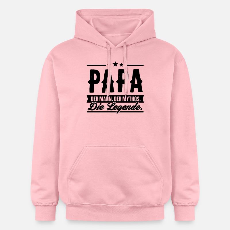 Man Myth Legend Papa - Sweat à capuche Softstyle® Gildan Unisexe - rose clair