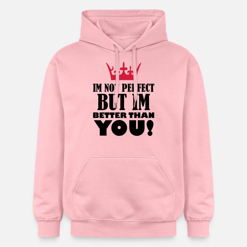 im_not_perfect_but_better_2 - Sweat à capuche Softstyle® Gildan Unisexe - rose clair