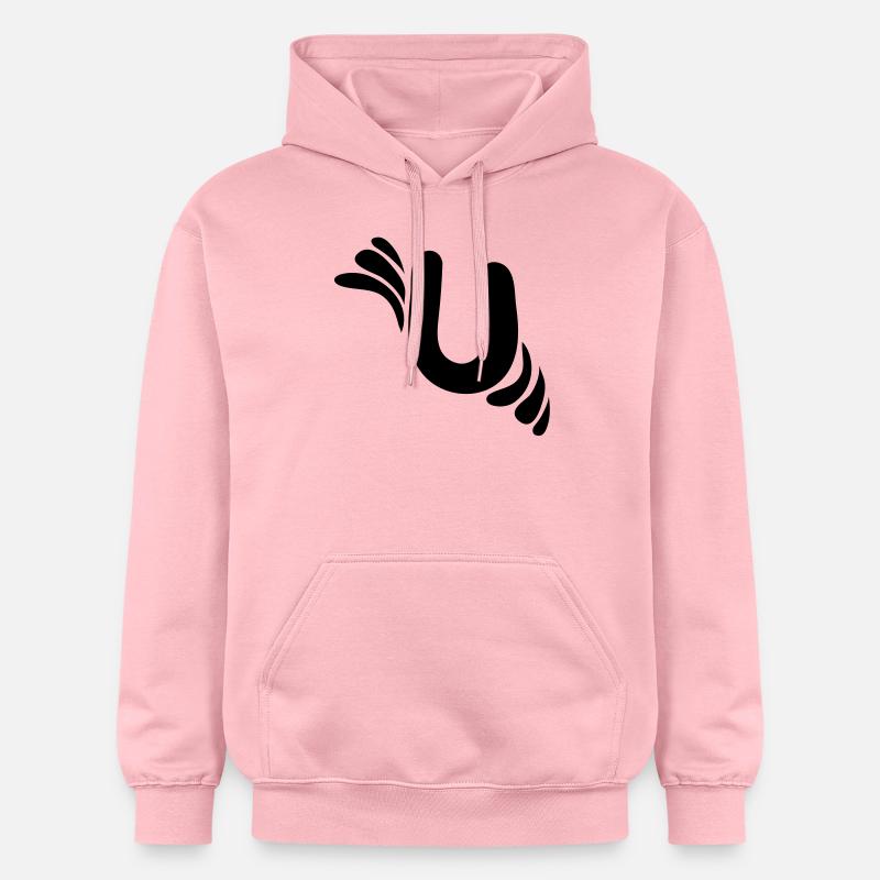 Lettre U et modèle - Sweat à capuche Softstyle® Gildan Unisexe - rose clair