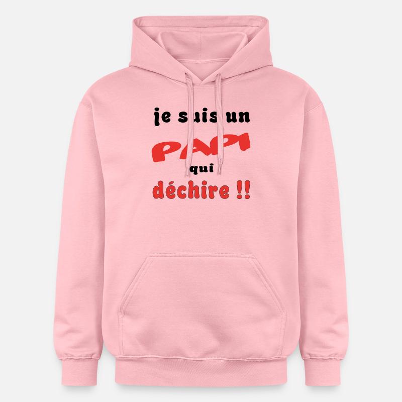 Je suis un papi... - Sweat à capuche Softstyle® Gildan Unisexe - rose clair