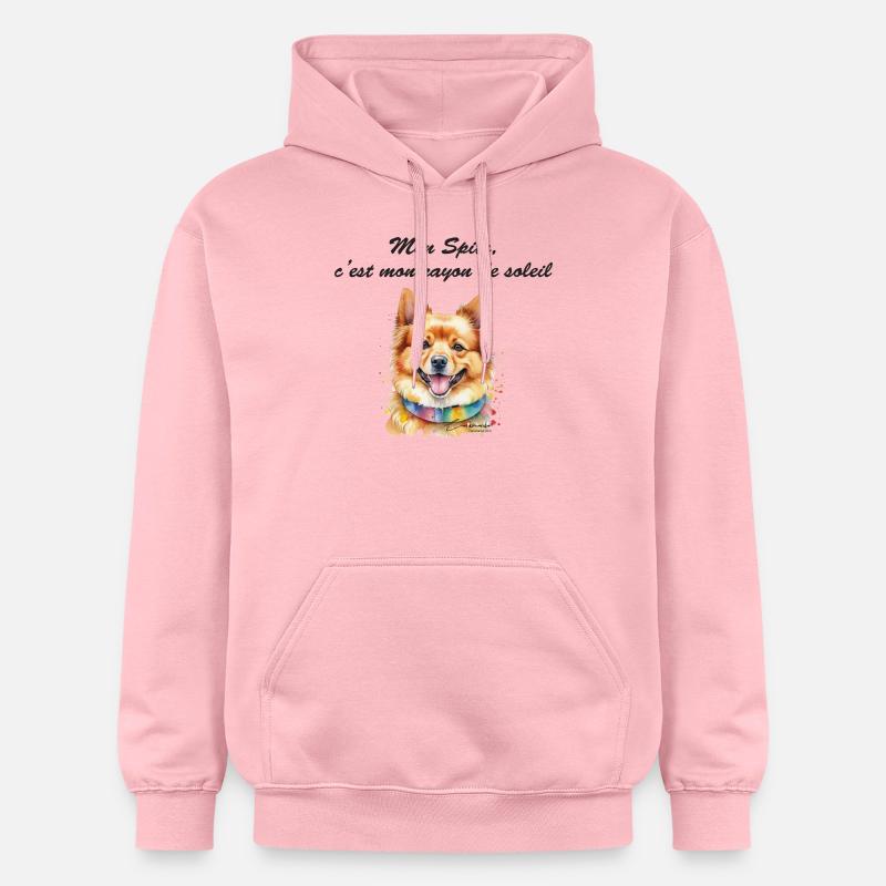 Spitz rayon de soleil - Sweat à capuche Softstyle® Gildan Unisexe - rose clair