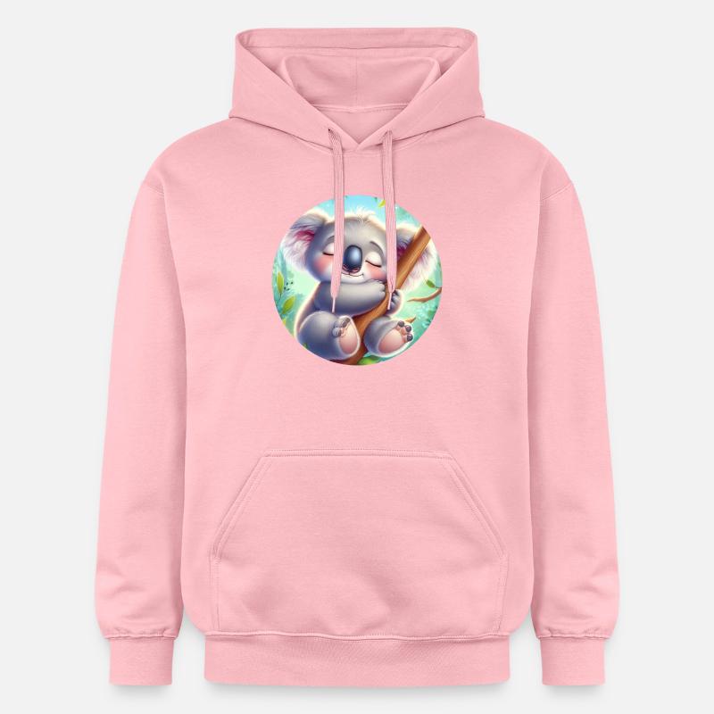 Koala heureux Koala Ours Koala - Sweat à capuche Softstyle® Gildan Unisexe - rose clair