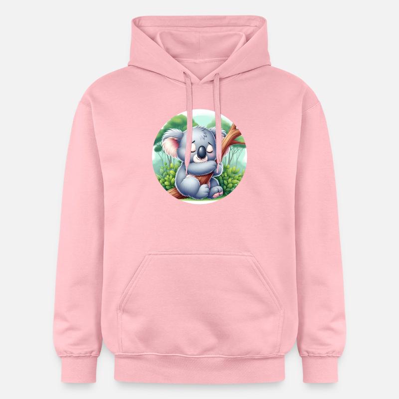 Koala heureux Koala Ours Koala - Sweat à capuche Softstyle® Gildan Unisexe - rose clair