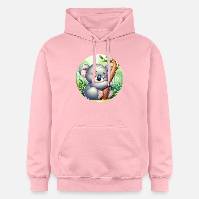 Koala heureux Koala Ours Koala - Sweat à capuche Softstyle® Gildan Unisexe - rose clair
