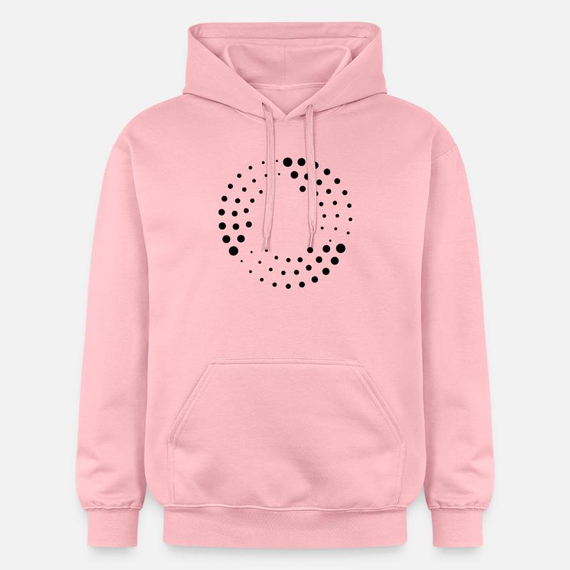 des points abstraits - Sweat à capuche Softstyle® Gildan Unisexe - rose clair