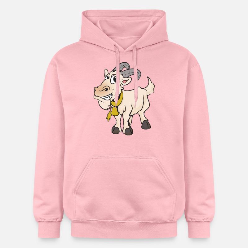 chèvre de chèvre - Sweat à capuche Softstyle® Gildan Unisexe - rose clair
