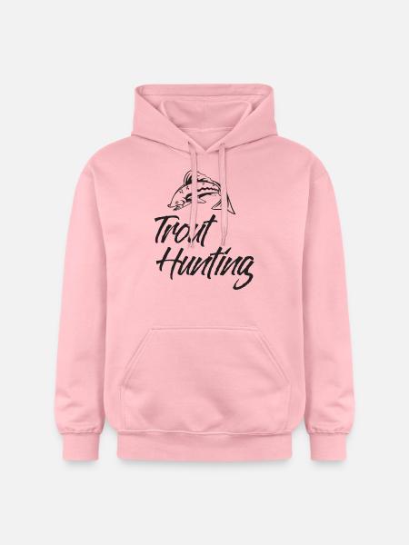 Fishing - Fishing - Trout - Gift - Gildan Unisex Softstyle® Midweight Hoodie - light pink