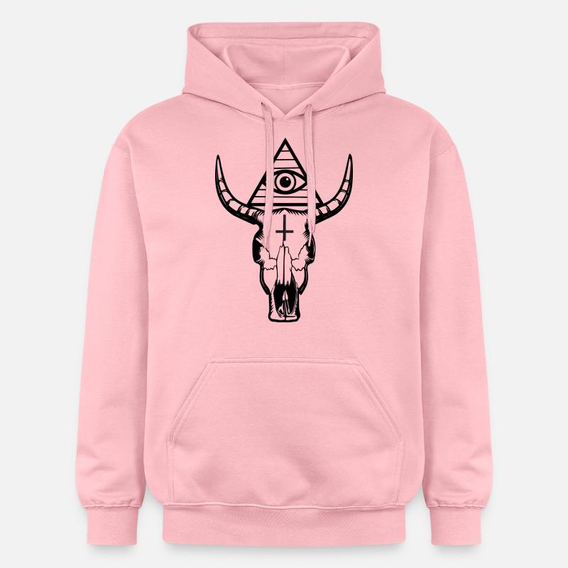Crâne de Ram - Sweat à capuche Softstyle® Gildan Unisexe - rose clair