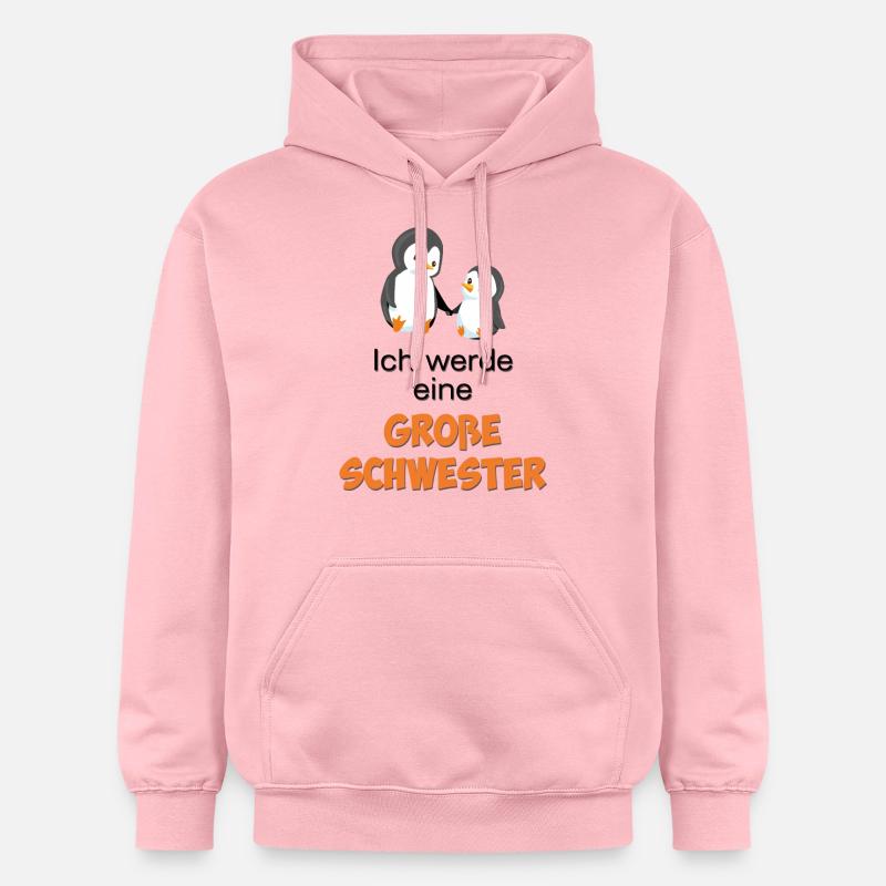 Je serai une grande soeur - Sweat à capuche Softstyle® Gildan Unisexe - rose clair