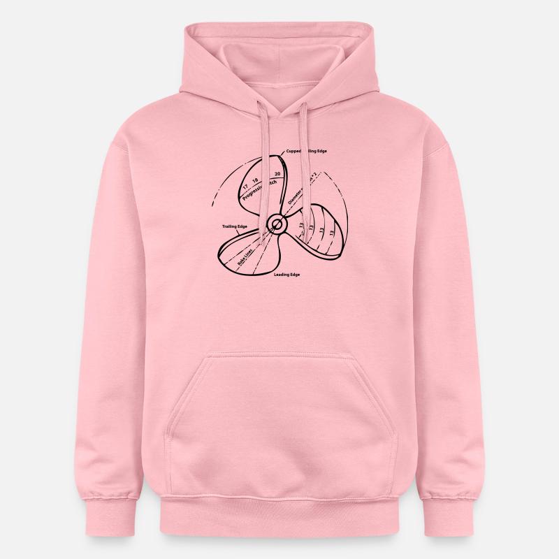 HELICE - Sweat à capuche Softstyle® Gildan Unisexe - rose clair