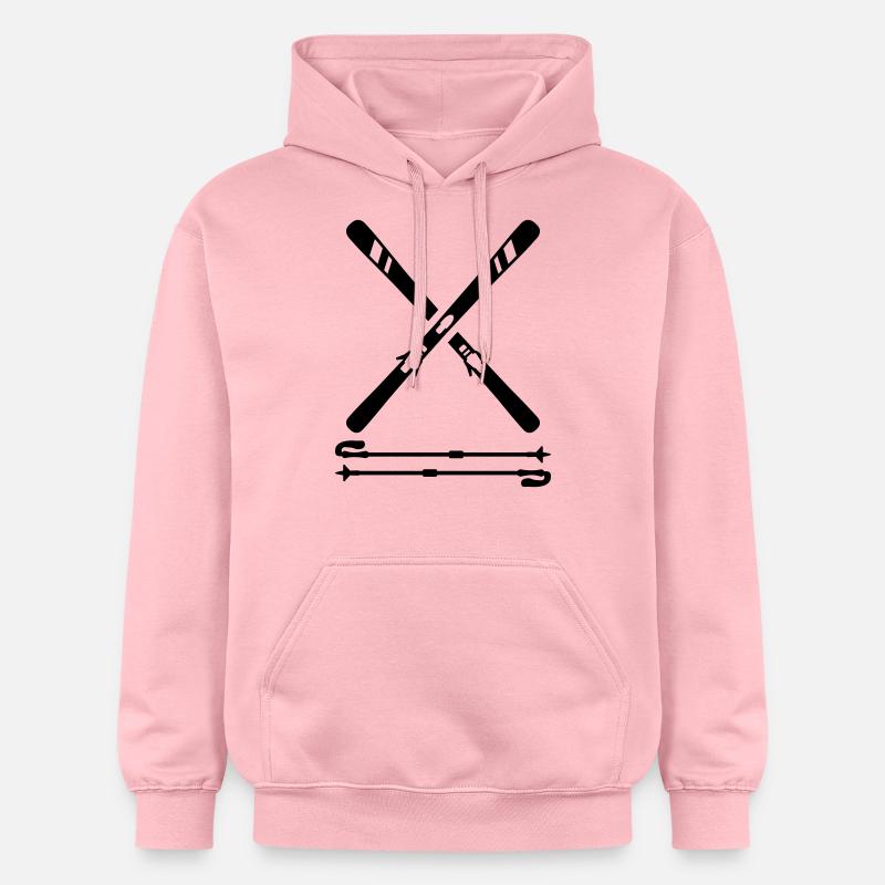 Ski - Sweat à capuche Softstyle® Gildan Unisexe - rose clair