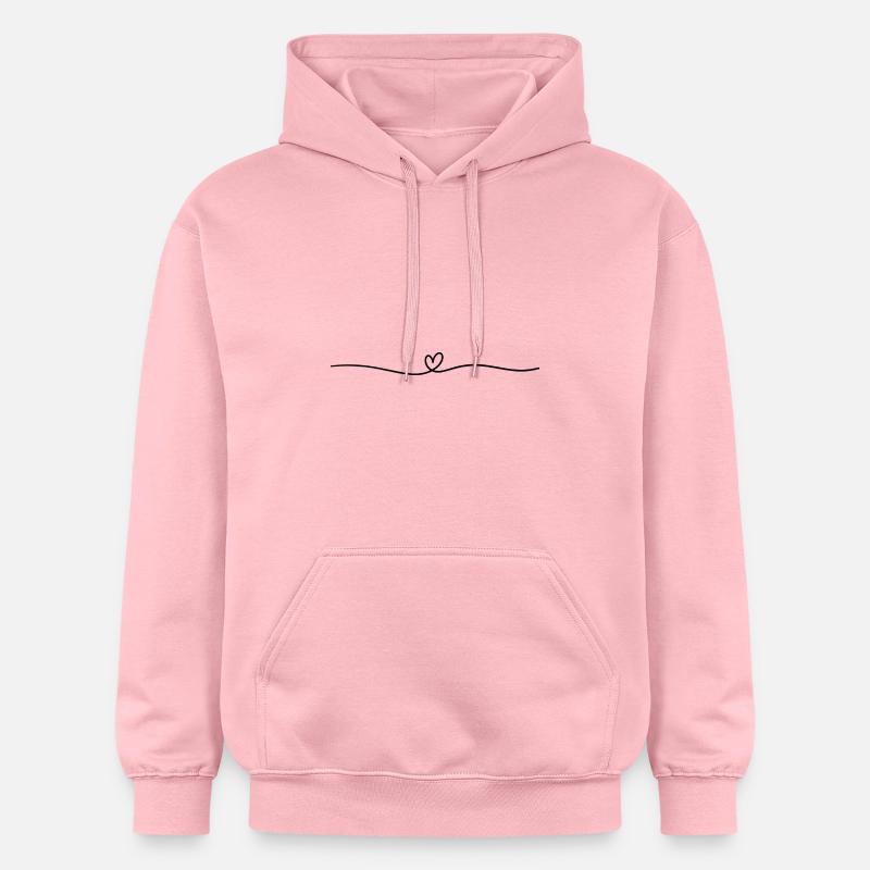 Coeur simple et mignon | Amour - Sweat à capuche Softstyle® Gildan Unisexe - rose clair