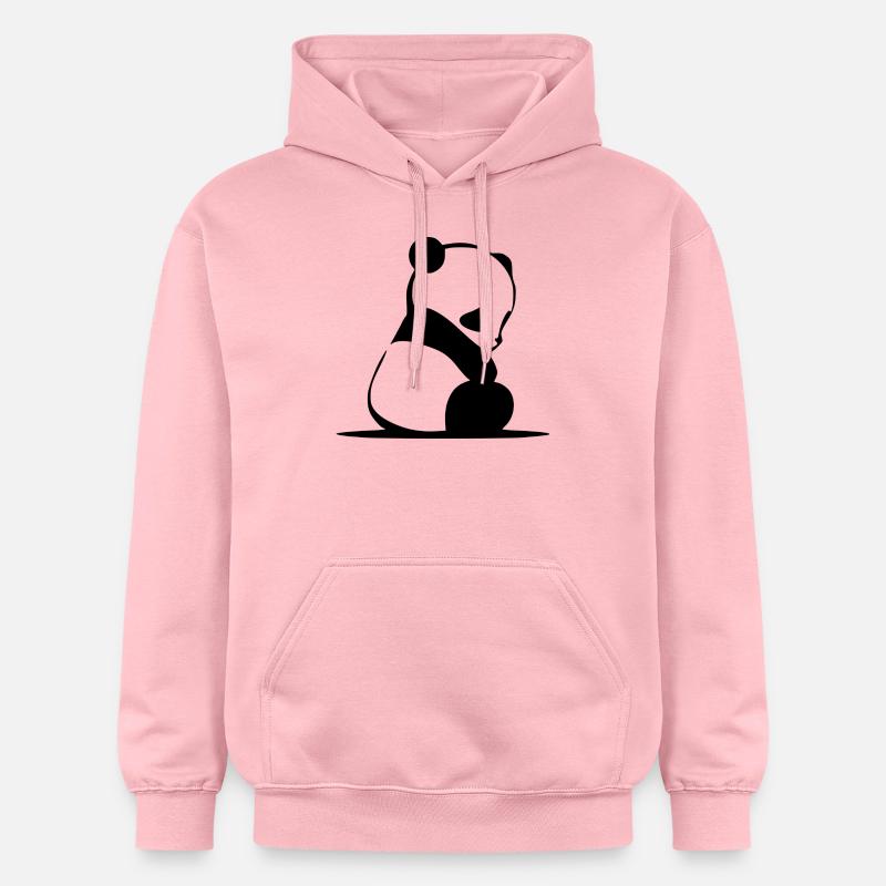 Panda triste douce - Sweat à capuche Softstyle® Gildan Unisexe - rose clair