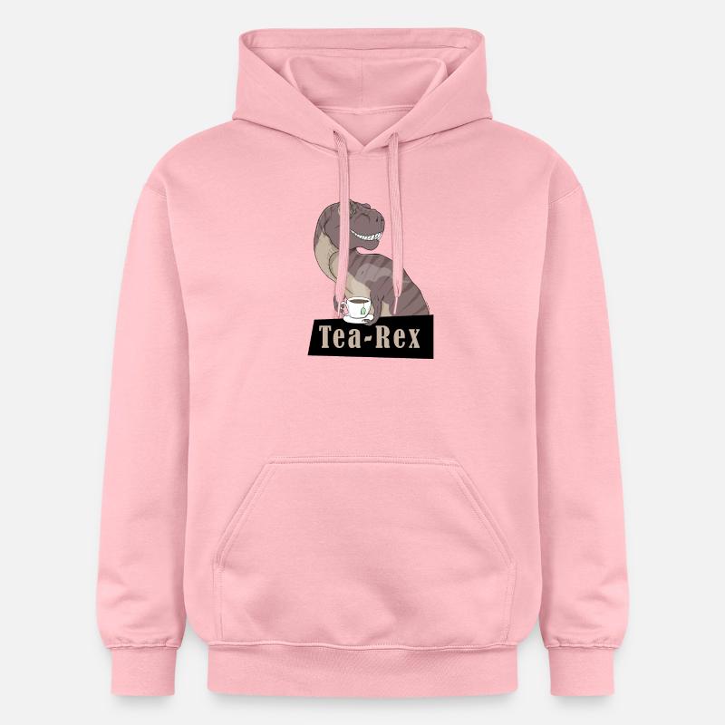 TEA-REX - Sweat à capuche Softstyle® Gildan Unisexe - rose clair