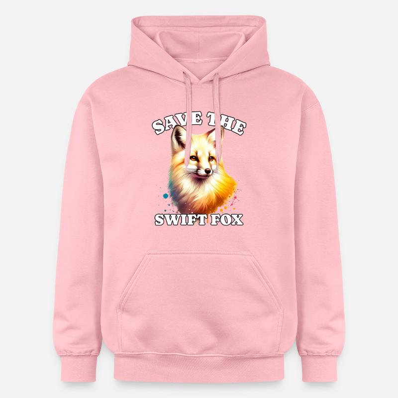 Les Swiftfuchs sauvent Swift Fox - Sweat à capuche Softstyle® Gildan Unisexe - rose clair