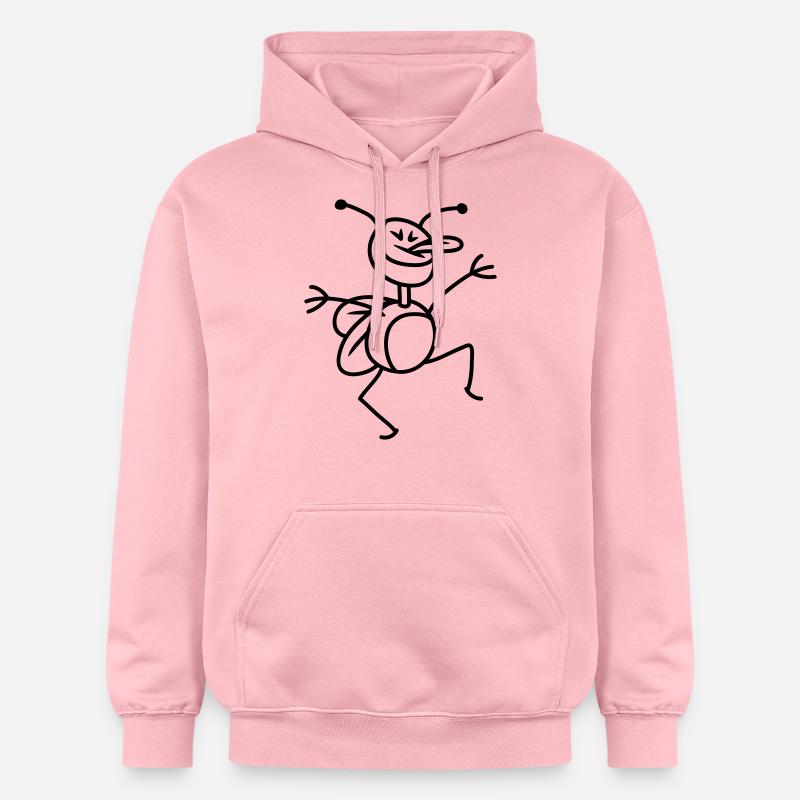 funny_bug_1c - Sweat à capuche Softstyle® Gildan Unisexe - rose clair