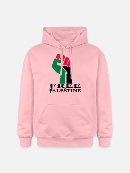 drawing palestinian symbol flag palestine - Gildan Unisex Softstyle® Midweight Hoodie - light pink
