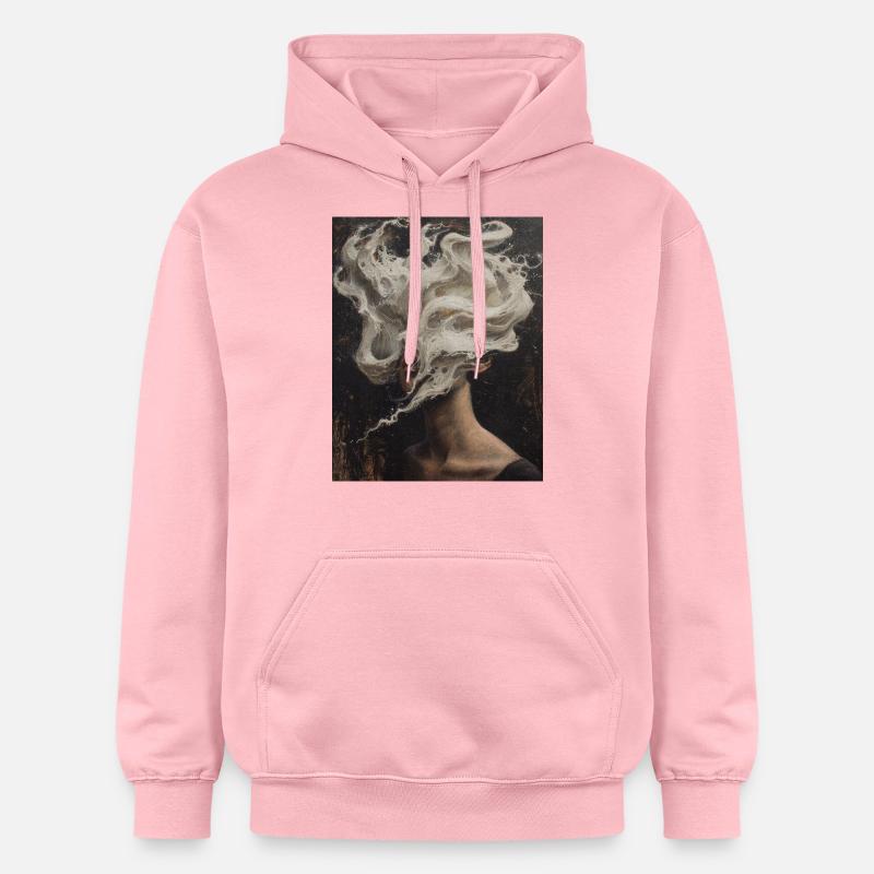 Une mer de pensées - Sweat à capuche Softstyle® Gildan Unisexe - rose clair