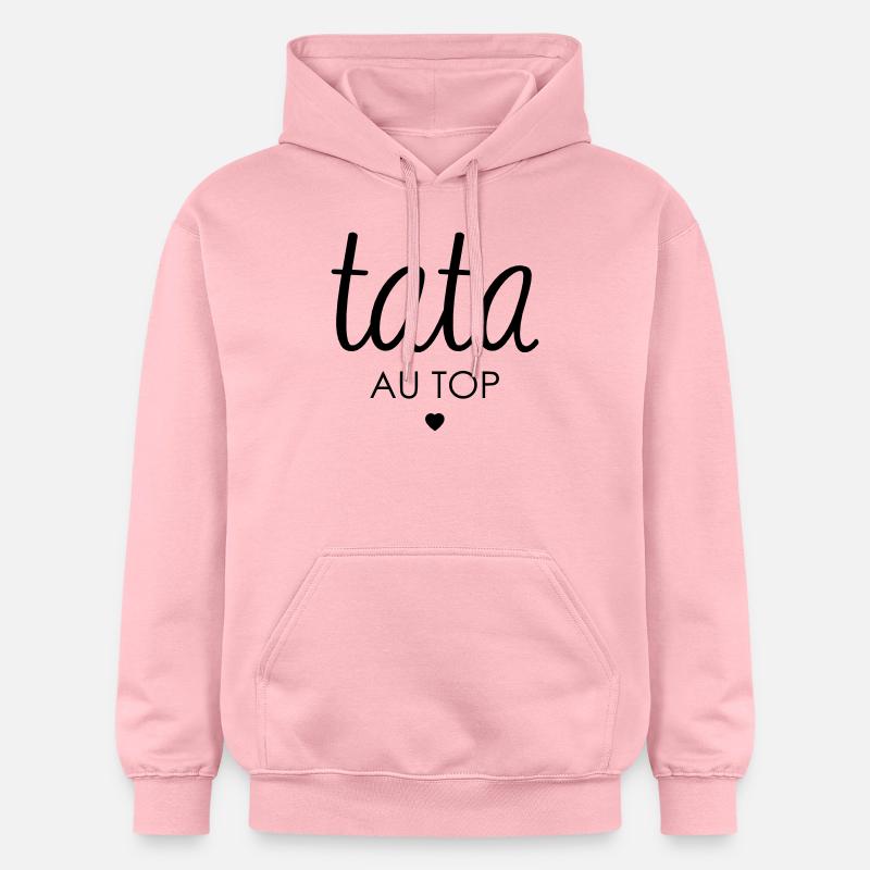 TATA AU TOP - Sweat à capuche Softstyle® Gildan Unisexe - rose clair