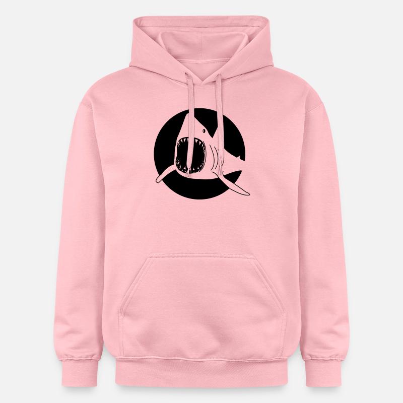 Shark / requin - Sweat à capuche Softstyle® Gildan Unisexe - rose clair