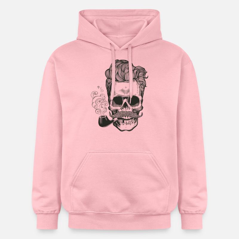 skull_pipe - Sweat à capuche Softstyle® Gildan Unisexe - rose clair