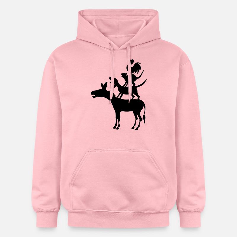 Musiciens de Brême - Sweat à capuche Softstyle® Gildan Unisexe - rose clair