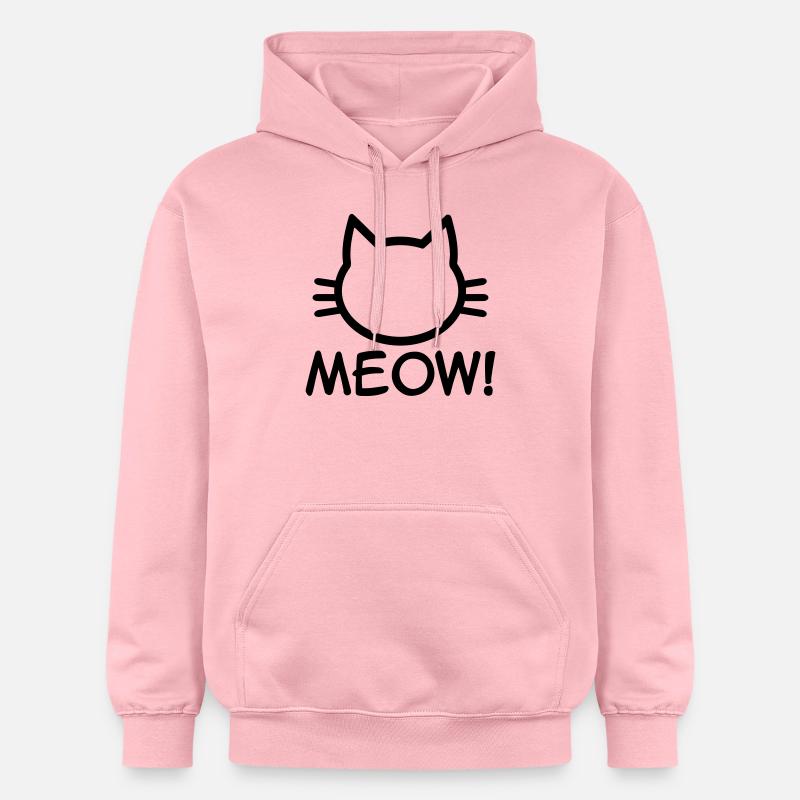 Meow Chat - Sweat à capuche Softstyle® Gildan Unisexe - rose clair