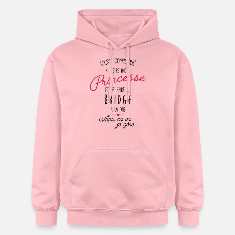 princesse et Bridge - Sweat à capuche Softstyle® Gildan Unisexe - rose clair