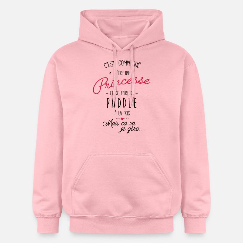 princesse et Paddle - Sweat à capuche Softstyle® Gildan Unisexe - rose clair