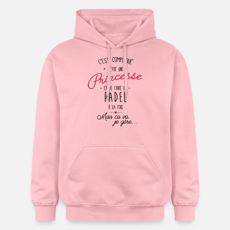 princesse et Padel - Sweat à capuche Softstyle® Gildan Unisexe - rose clair