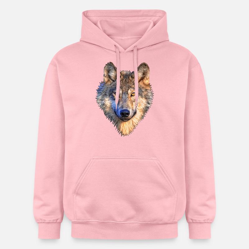 loup - Sweat à capuche Softstyle® Gildan Unisexe - rose clair