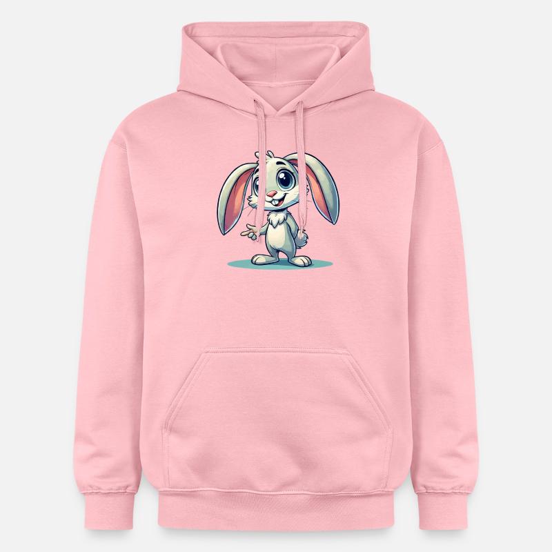 Bande dessinée Bunny - Sweat à capuche Softstyle® Gildan Unisexe - rose clair